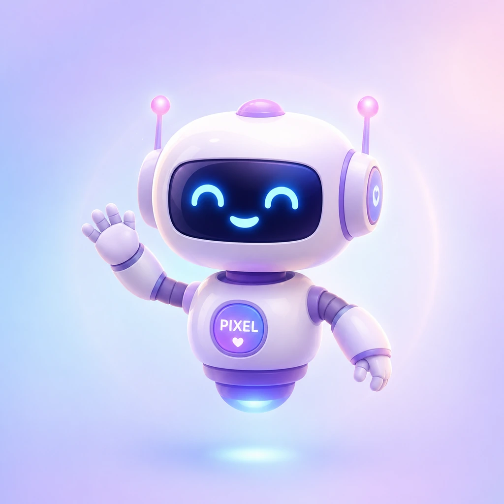 Pixel, the friendly DM Studio AI learning assistant